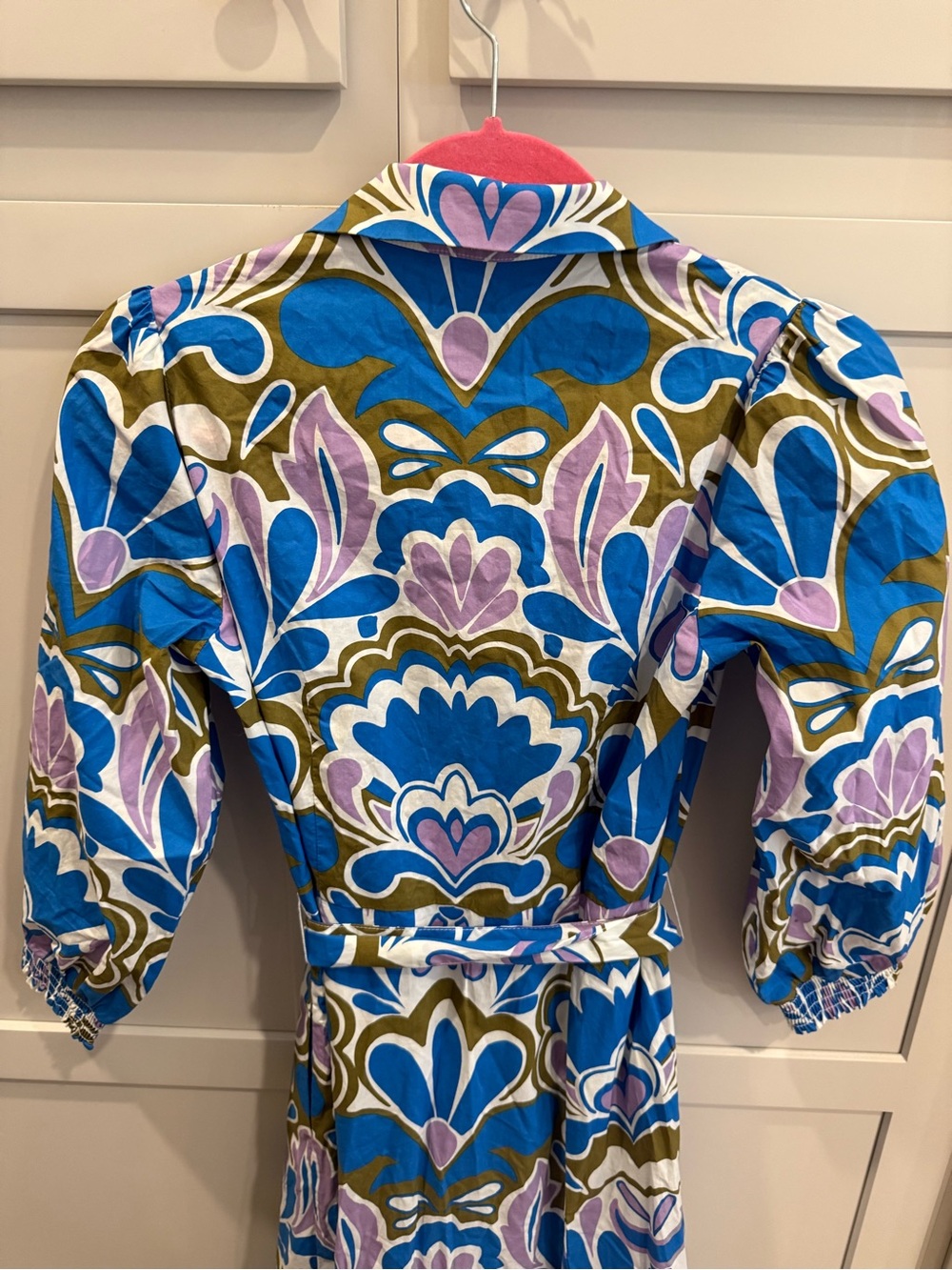 Boden Floral Belted Shirt Dress – US 2P - Picture 7 of 7